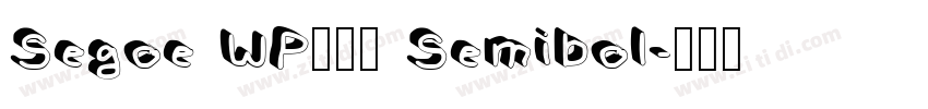 Segoe WP兰亭黑 Semibol字体转换